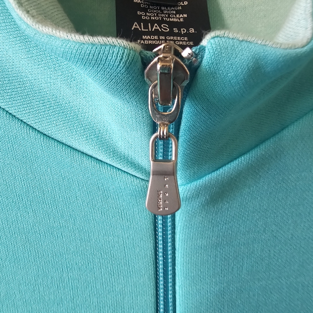 Versace Sport Turquoise Full-Zip Jacket XL - Picture 3 of 12